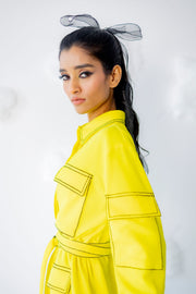Yellow Gloom Jacket Dress