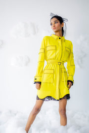 Yellow Gloom Jacket Dress