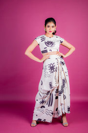 Beautifully Wild Dhoti Set