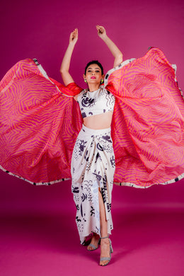 Beautifully Wild Dhoti Set