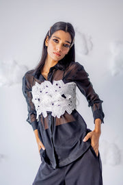 White Lace Bustier Co-ords