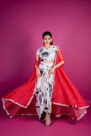 Beautifully Wild Dhoti Set