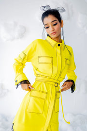 Yellow Gloom Jacket Dress