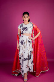 Beautifully Wild Dhoti Set