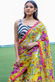 Blossom Saree Pallazo Set