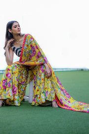 Blossom Saree Pallazo Set