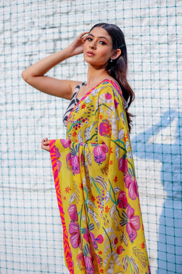 Blossom Saree Pallazo Set