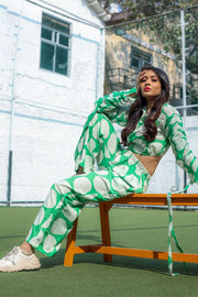 Lush Green Polka Jumpsuit