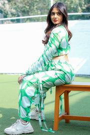 Lush Green Polka Jumpsuit