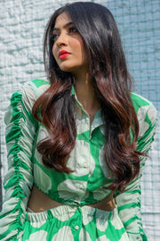 Lush Green Polka Jumpsuit