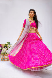 Offbeat Pink Ghaghra Set