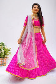 Offbeat Pink Ghaghra Set