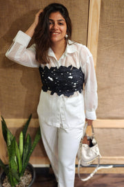 White Lace Bustier Co-ords